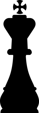 King Chess Piece Shape Contour Svg Vector, Free Vectors File